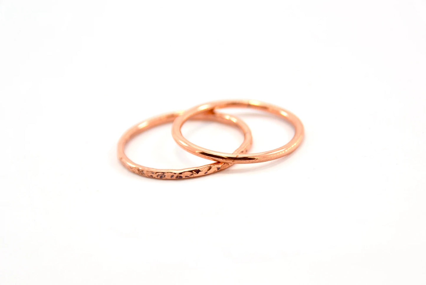 Copper Stacking Ring | Hammered Band Ring | Minimalist Jewelry |