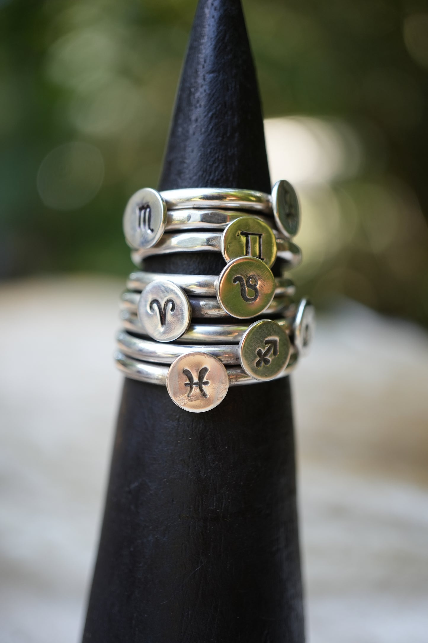 Sterling Silver Zodiac Sign Rings | Birth Month Ring | Minimalist Gift For Her |