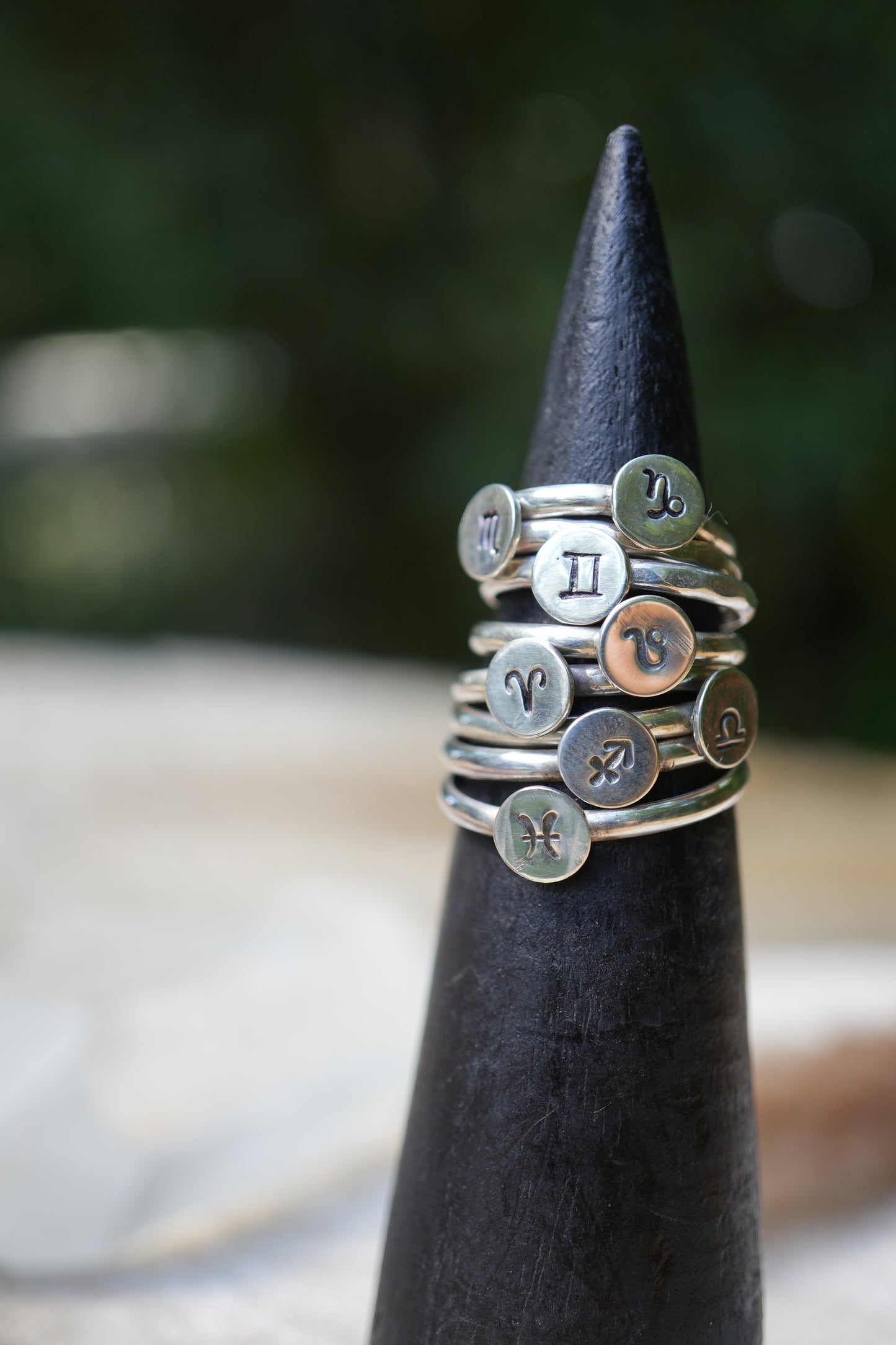 Sterling Silver Zodiac Sign Rings | Birth Month Ring | Minimalist Gift For Her |