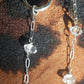 Silver Wanderlust Crystal Huggers || 925 Sterling Silver Clear Quartz & Herkimer Diamond || Bridal Earrings || Bridal Jewelry | Silver Hoops