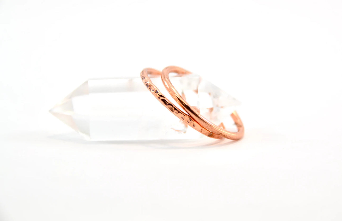 Copper Stacking Ring | Hammered Band Ring | Minimalist Jewelry |