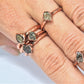 Raw Herkimer Diamond Copper Ring || April Birthstone