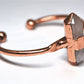 Copper Rose Quartz Cuff | Rose Quartz Jewelry