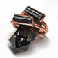 Grounding Black Tourmaline Bar Ring Copper