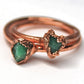 Copper Raw Emerald Ring | May Birthstone
