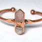 Copper Rose Quartz Cuff | Rose Quartz Jewelry