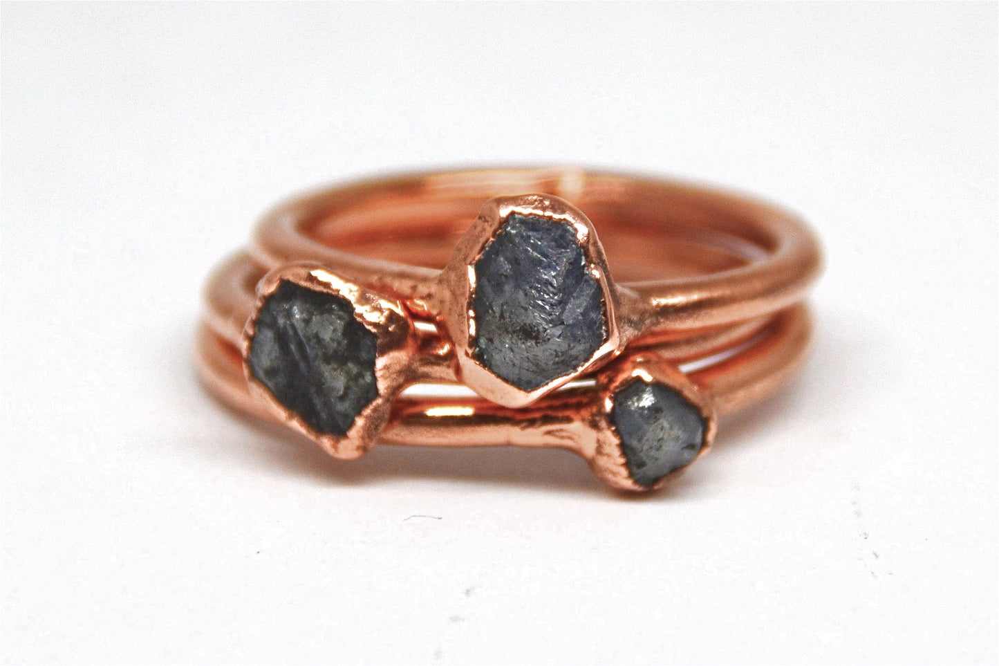 Raw Sapphire Ring| Copper Ring| September Birthstone