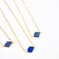 Gold Filled Lapis Lazuli Dainty Necklace  | September Birthstone |
