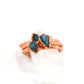 Dainty Raw Blue Apatite Ring | Rough Stone Ring |