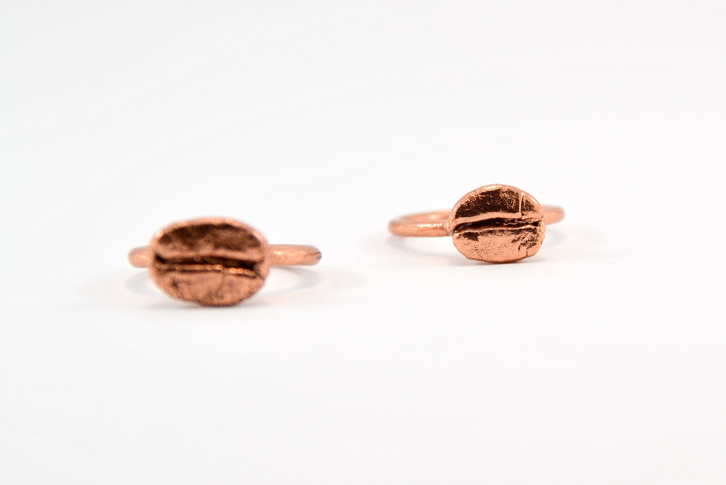 Real Coffee Bean Copper Ring || Copper Coffee Bean Ring