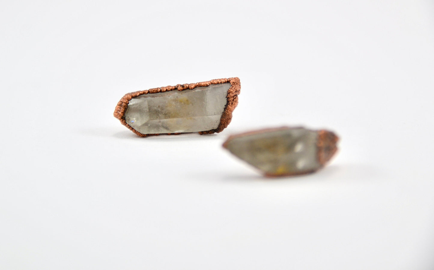 Raw Quartz Crystal Studs |