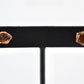 Raw Citrine Crystal Studs | Crystal Earrings | Copper Citrine Studs |