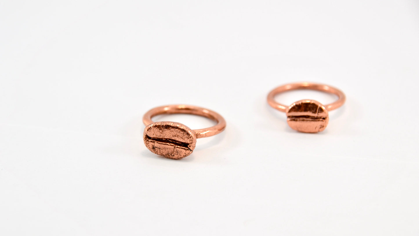 Real Coffee Bean Copper Ring || Copper Coffee Bean Ring