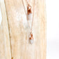 Raw Danburite Gemstone Necklace || 14K Gold Filled Chain