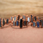Multi-Stone Kyanite Ring | Kyanite Copper Ring | Copper Blue Kyanite Ring | Goddess Ring | Bohemian Stone Ring | Raw Stone Ring