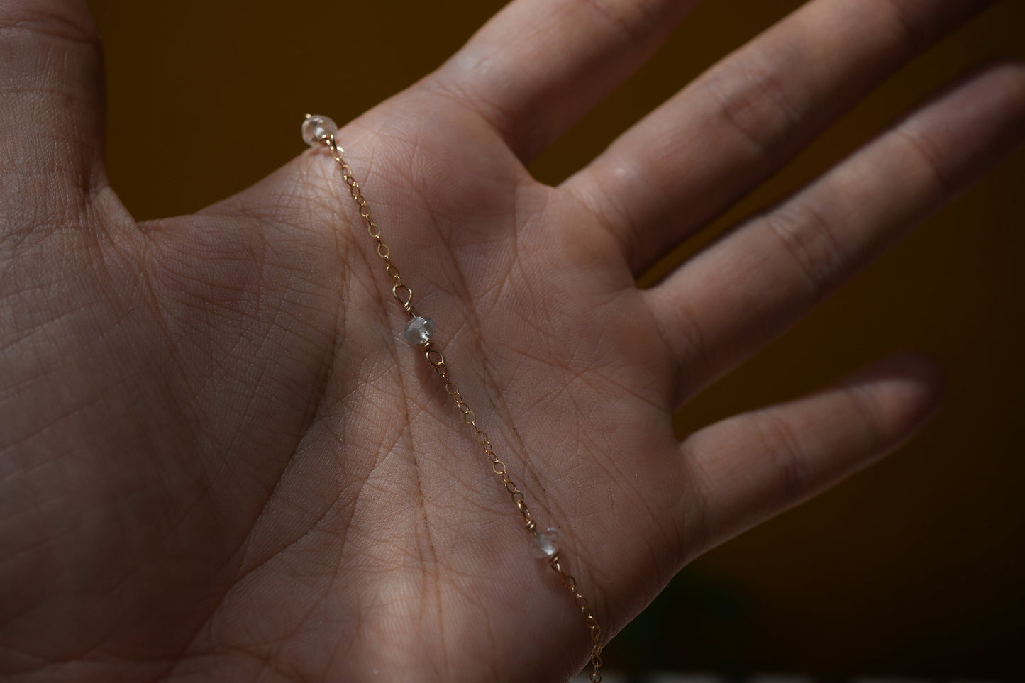 Blue Topaz Gold Filled Necklace || Collar Necklace || Dainty Everyday Necklace || Gemstone Necklace ||