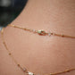Raw Quartz Necklace || Satellite 14K Gold Filled Chain || Raw Quartz Gemstone Necklace