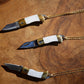 White Shell Knife Necklace || Shell Pocket Knife Necklace || Abalone Blade Necklace || Brass Knife Necklace || Real Knife Necklace || Unisex